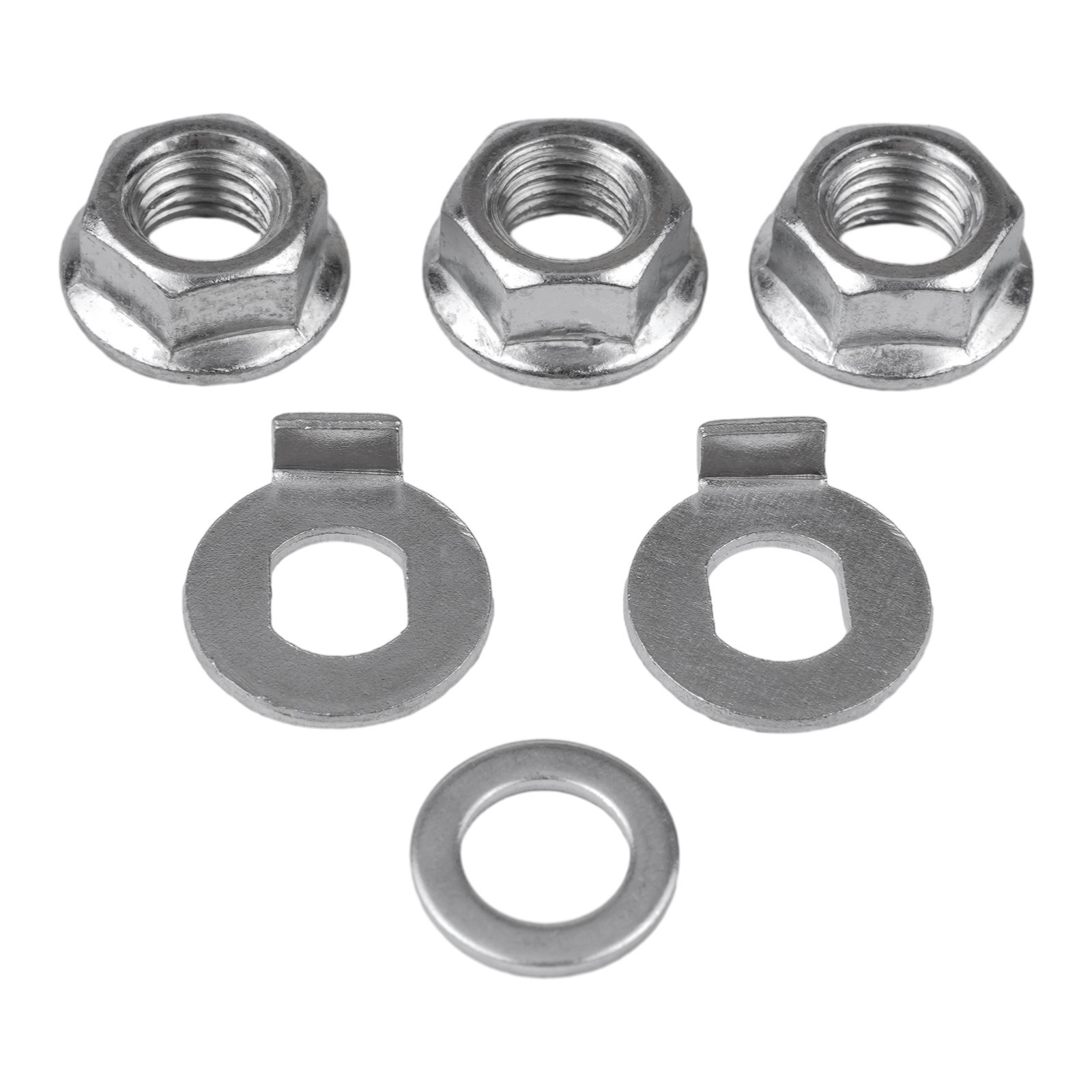1 Set Nuts Ebike Nut For Bicycle Replacement For E-bike For Scooter Silver