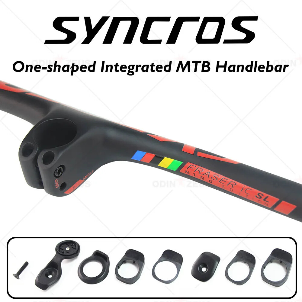 8 Degree With Stem 30/40/50mm Carbon Fiber Mountain Bike Integrated Handlebar