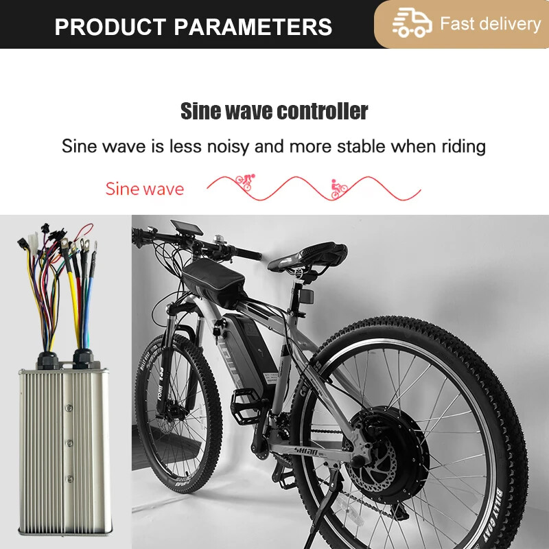 60A Sinewave Dual Mode Controller 48V 52V 60V 72V for 1000W-3000W Hub Motor