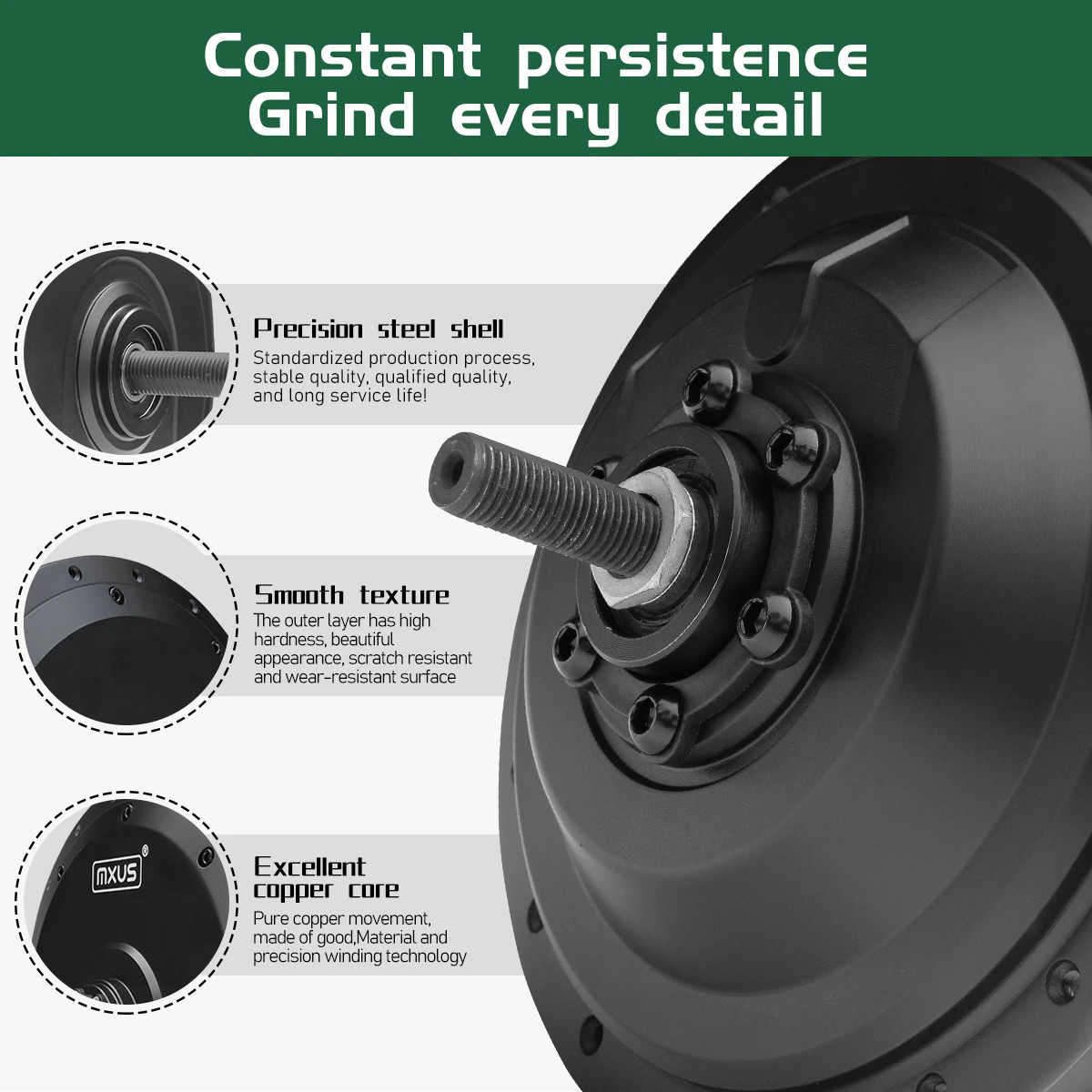 Ebike Front Hub Motor 250W 350W 500W Rear Freewheel/Cassette Brushless Hub Motor