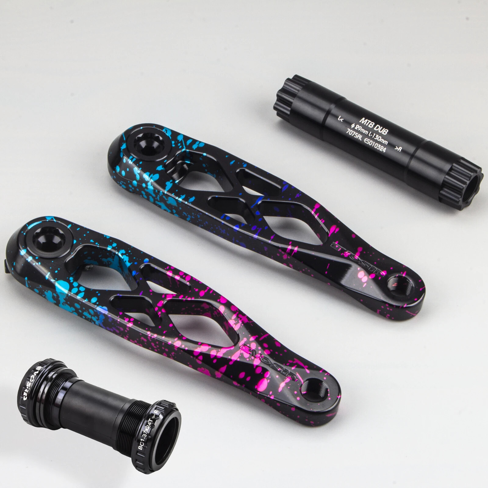 MTB Crankset 170mm R-SPEC Trail Enduro Bicycle DUB 29 Hollow Crank Spindle CNC