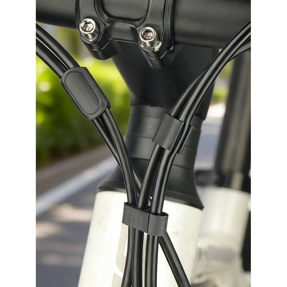 Mountain Bicycle Cable Bracket 10pcs Aluminum Alloy with Plastic C-Shaped Clip