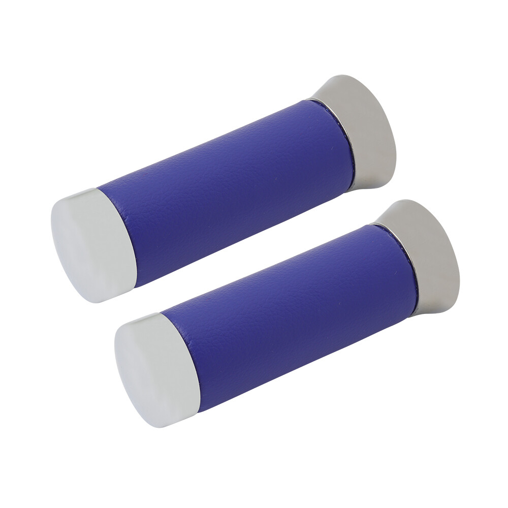 CUSTOM Bicycle Grips FAUX LEATHER BLUE Lowrider Beach Cruiser Bikes