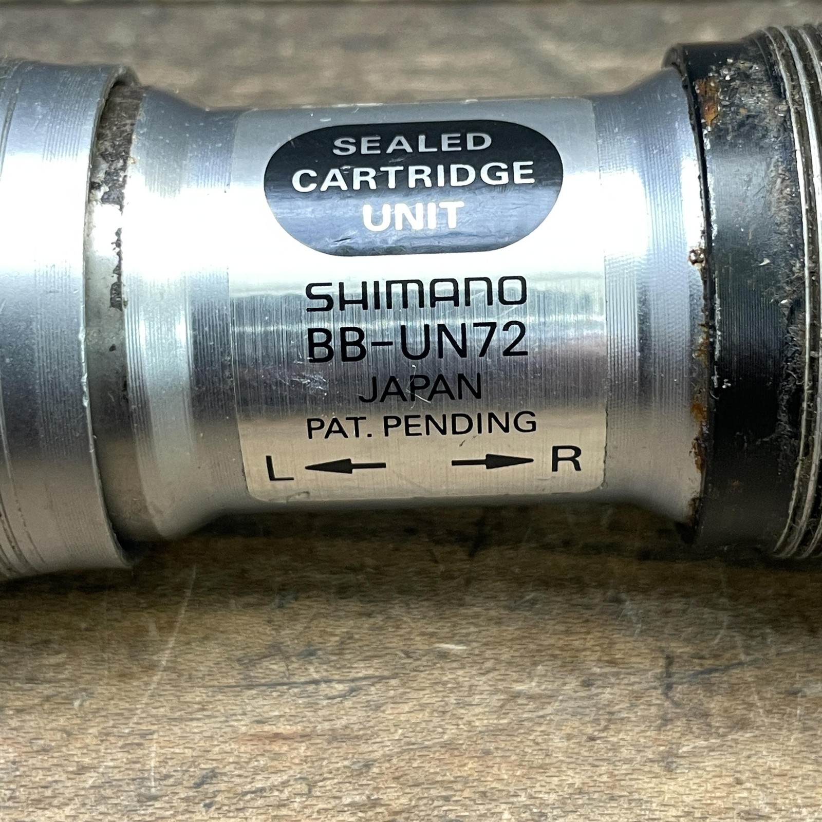 Vintage Shimano BB-UN72 Sealed Bottom Bracket 108mm 68mm JIS BSA 1.37×24 Japan
