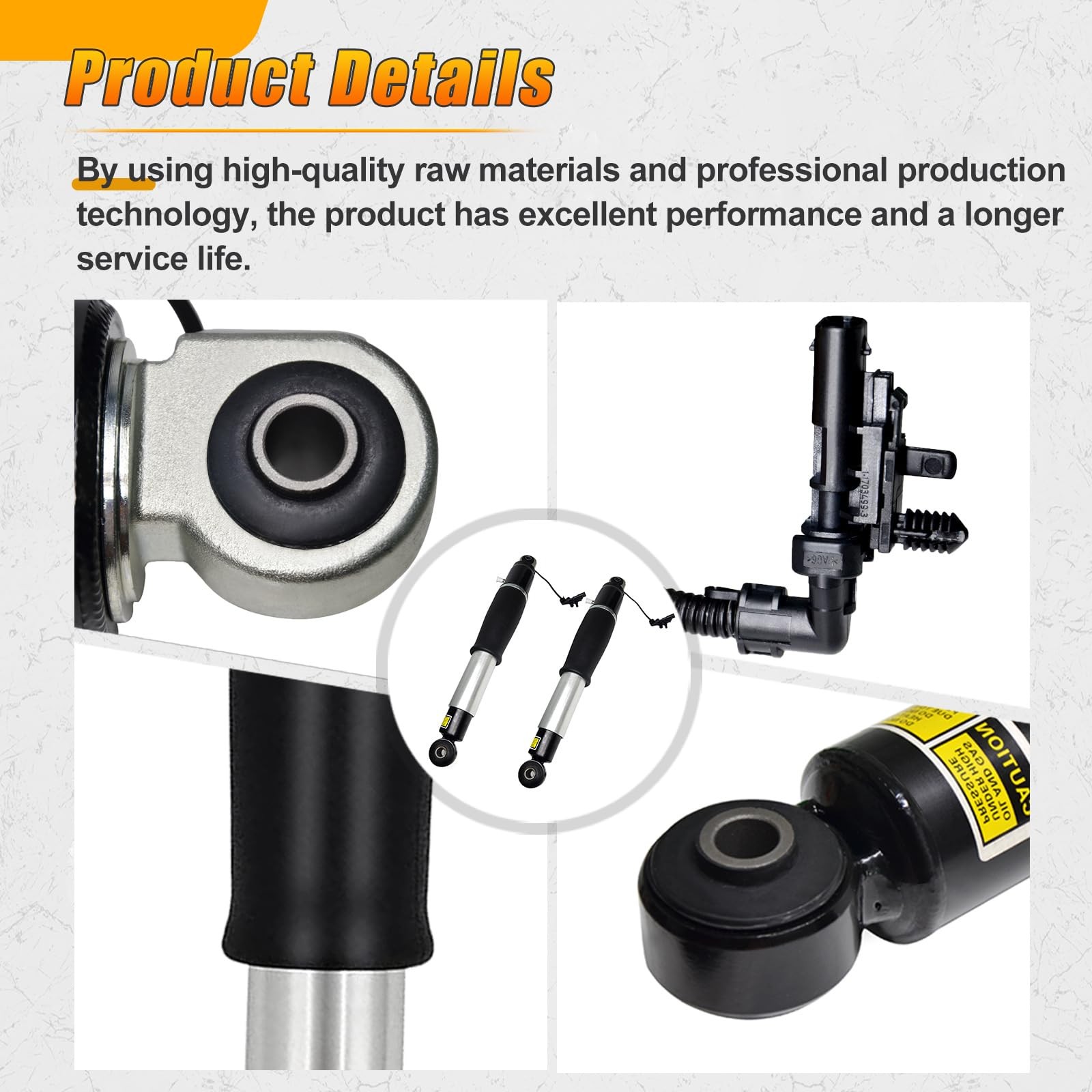 2pcs Rear Air Shock for 2015-2020 Escalade ESV, Tahoe Yukon XL 84176675 23267007