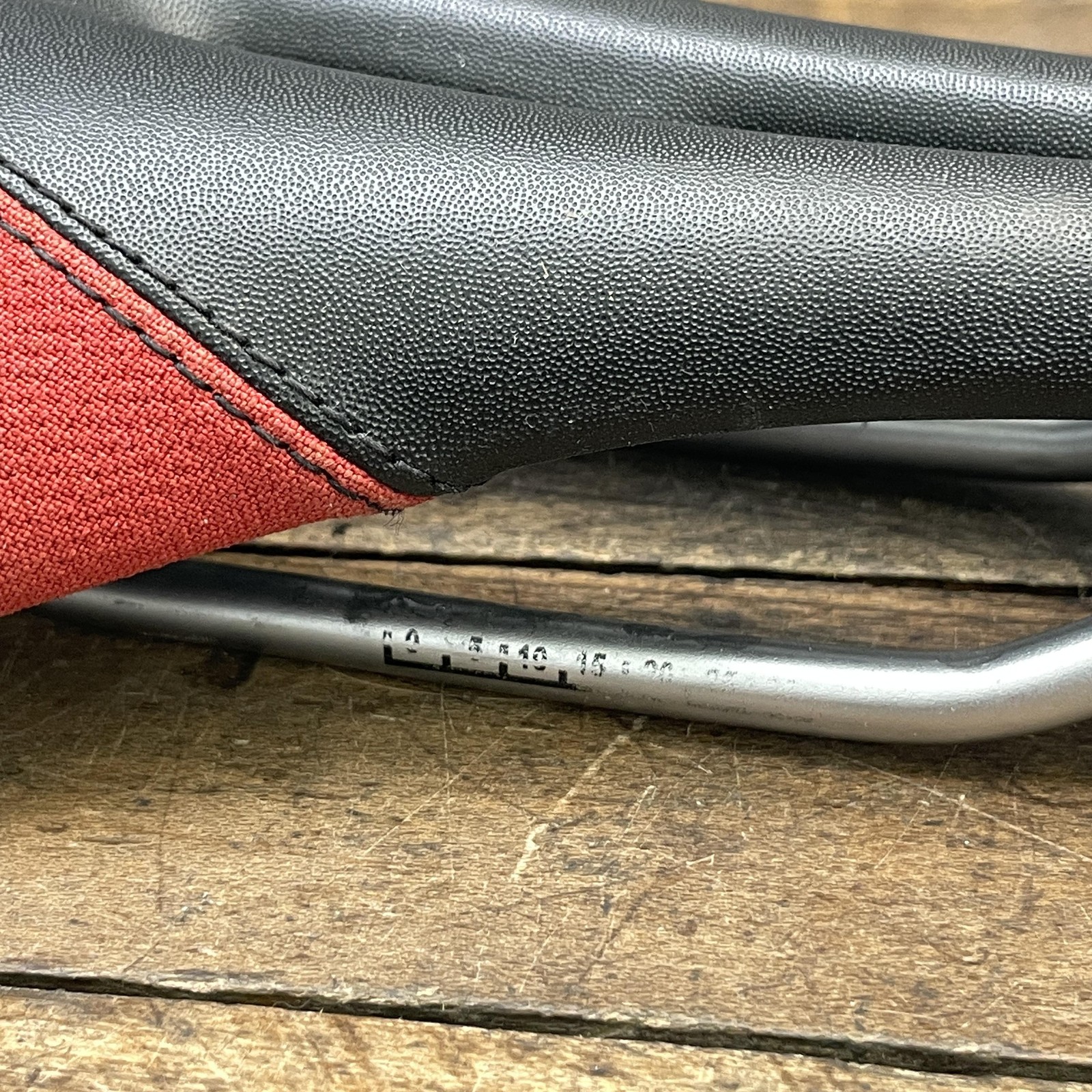 Vintage Bottecchia Seat Saddle Black Red Road Bike Cutout Road Bike CrMo Mens