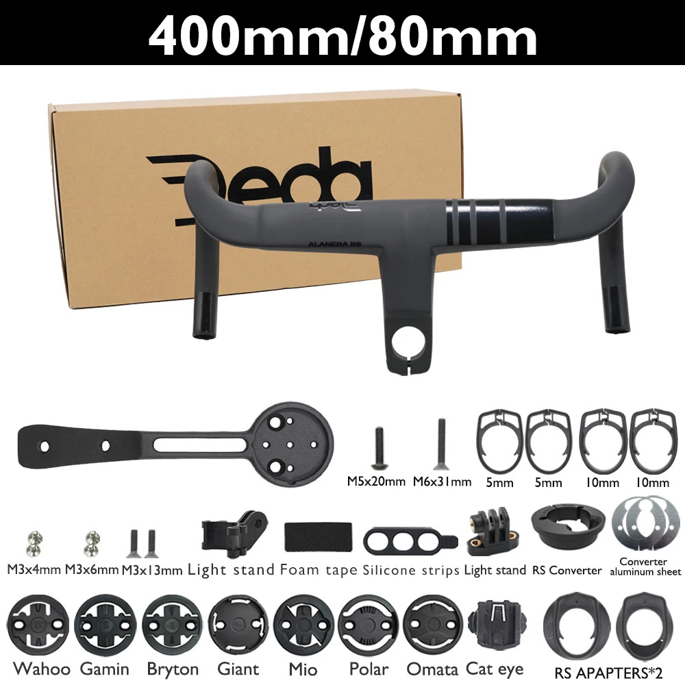 6 Degree Carbon Road Bike Handlebar Internal Cable Routing Integrated Drop Bar
