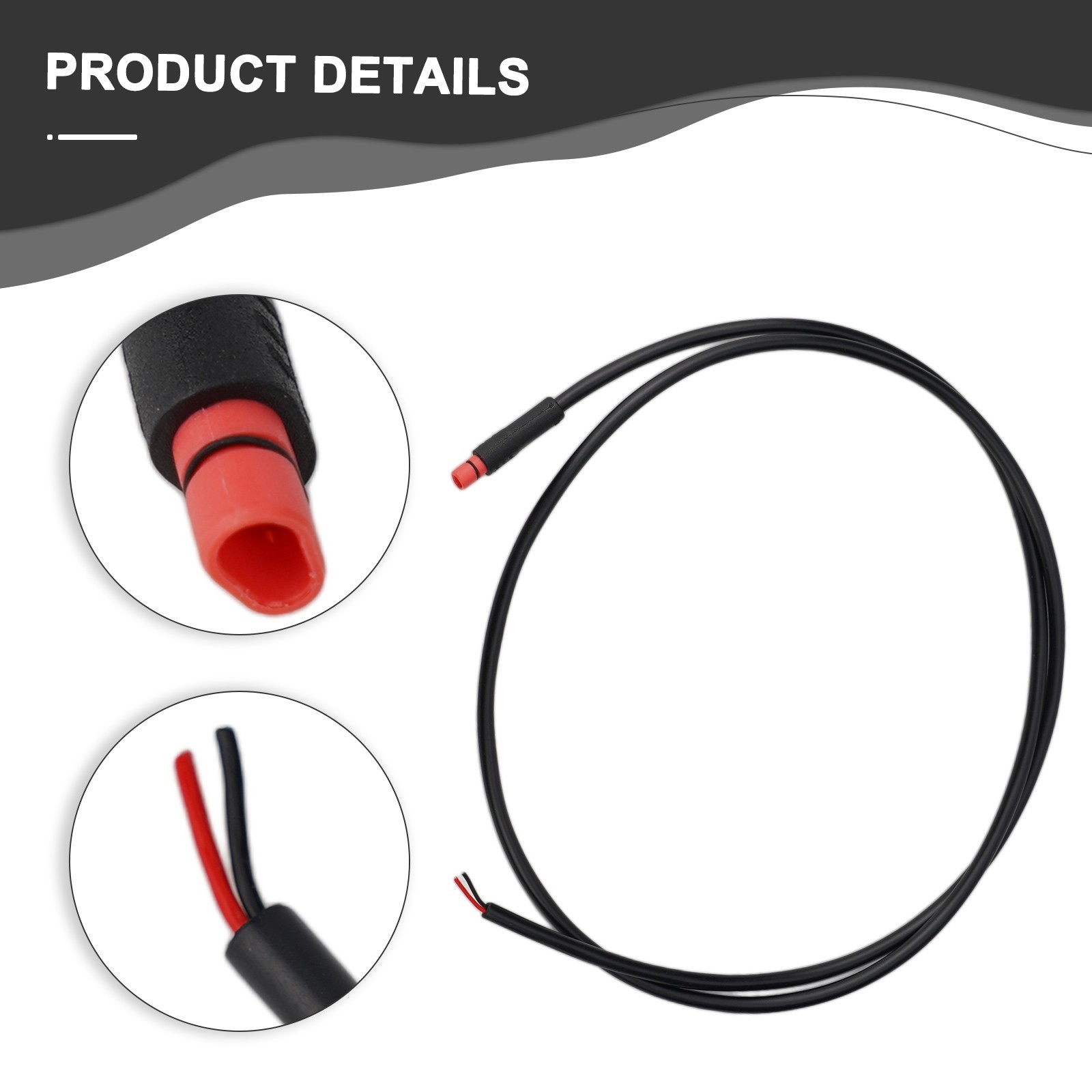 Ebike Shaped Waterproof Connector 2 3 4 5 6 Pin Cable for Electric Bikes