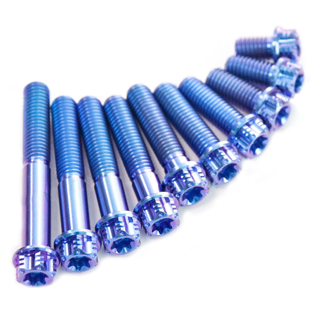 Titanium alloy Screws M8x20 25 30 35 40 45 50 55 60 70 80 90mm Flange Star Bolts