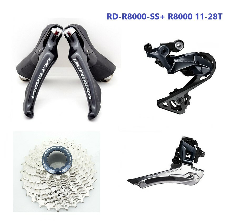 Shimano Ultegra ST-R8000 Dual Control Levers & FD/FD-R8000 & Cassette Kit READ