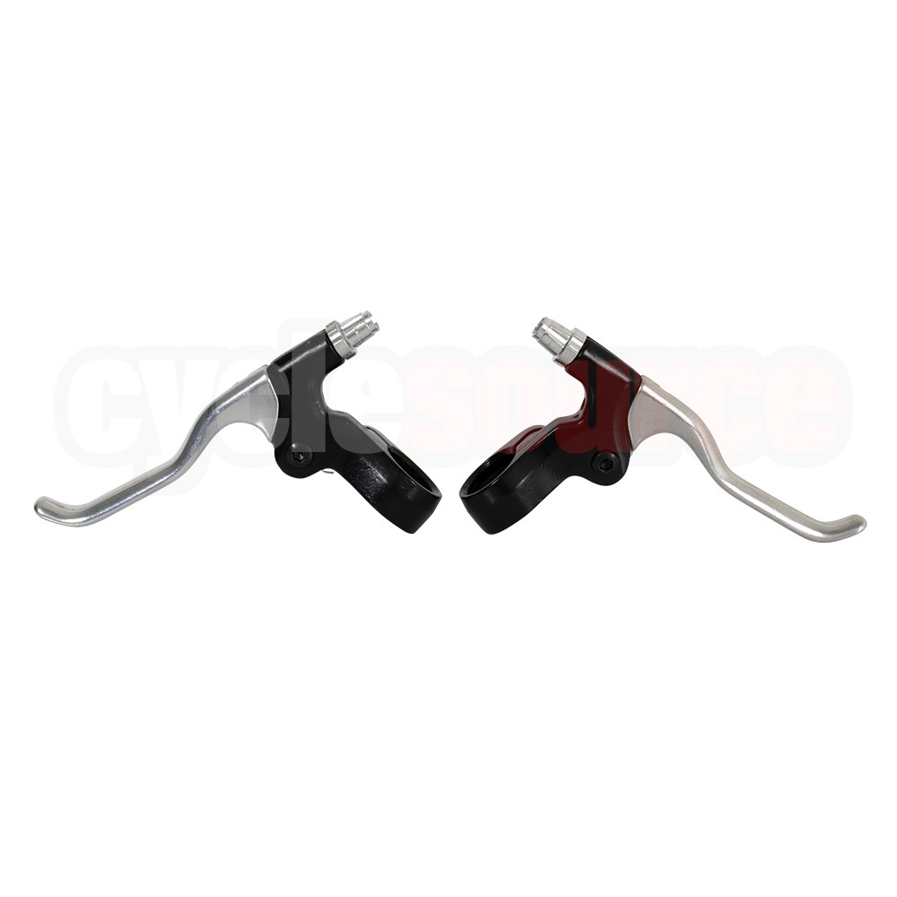 ENIX 4 Finger Alloy Bike Bicycle Brake Lever Set Black/Chrome BL428