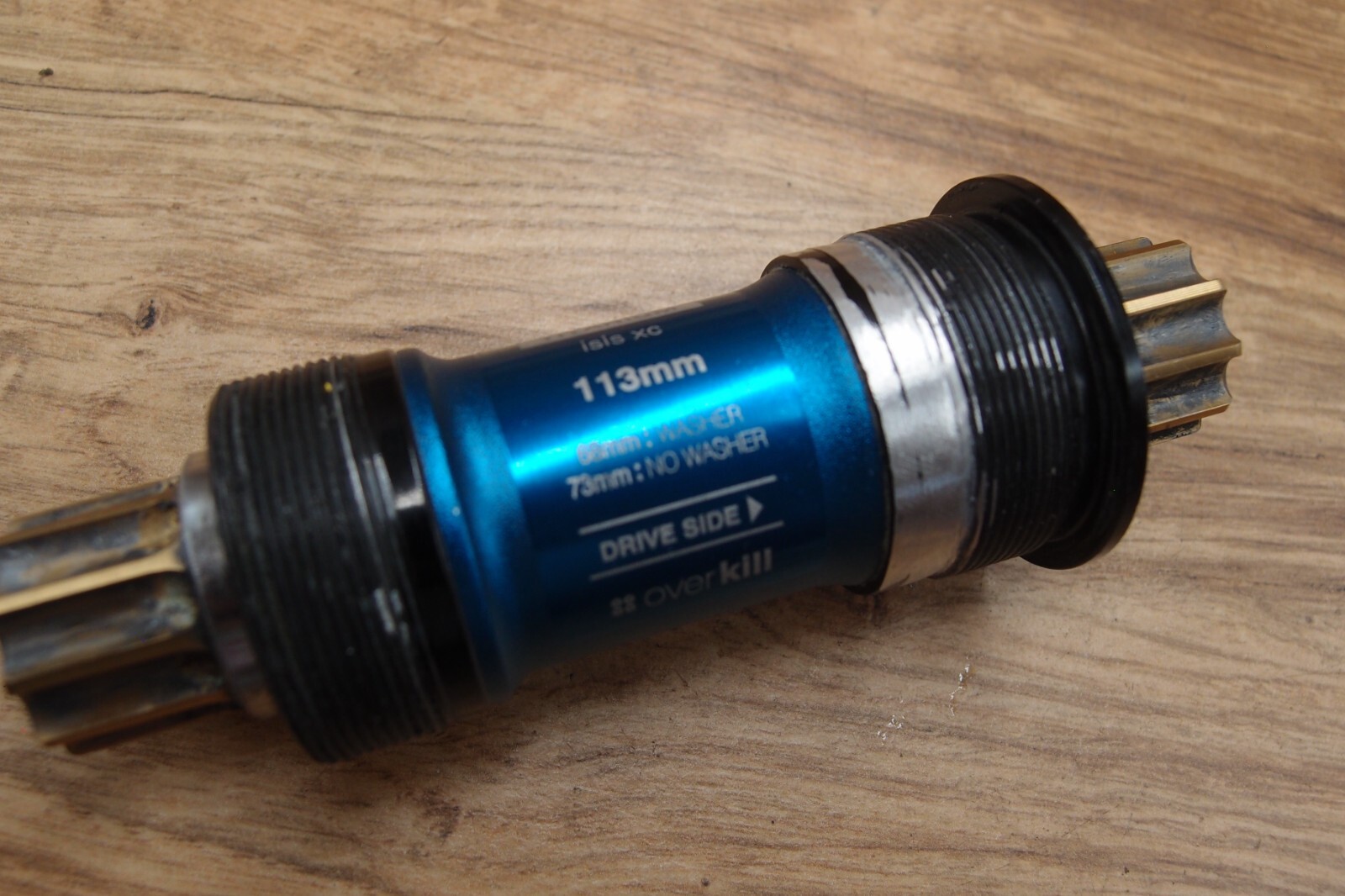 MTB bottom bracket Crankbrothers Overkill Cobalt Titanium BSA 113 mm