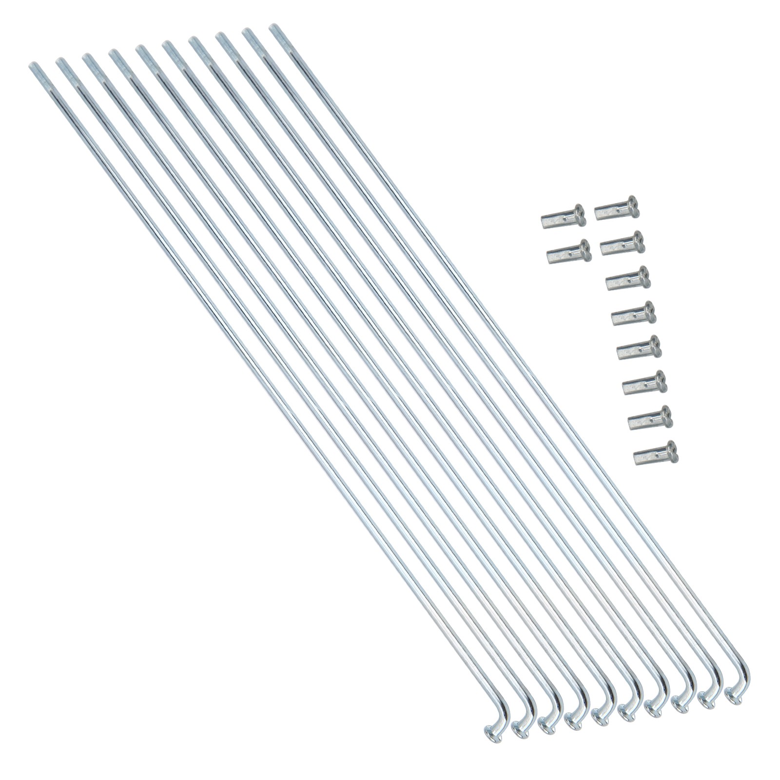 10pcs 13G Spokes Reliable Wheel Component For Bikes Silver Premium