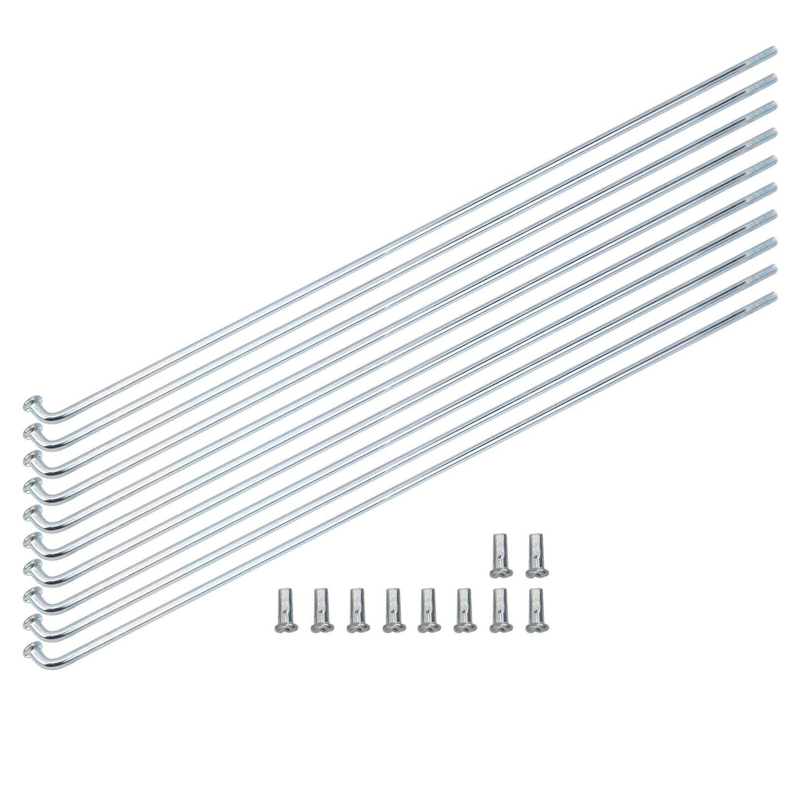 10pcs 13G Spokes Reliable Wheel Component For Bikes Silver Premium