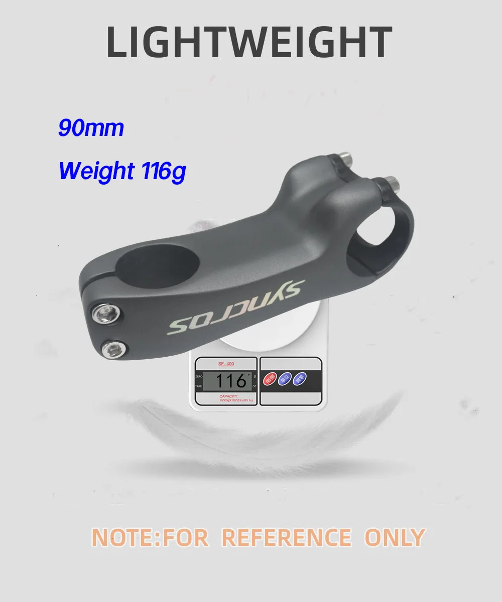 Angle -6 / -17 Degree Carbon Road Mountain Bike Stems handlebar 31.8×70-130MM
