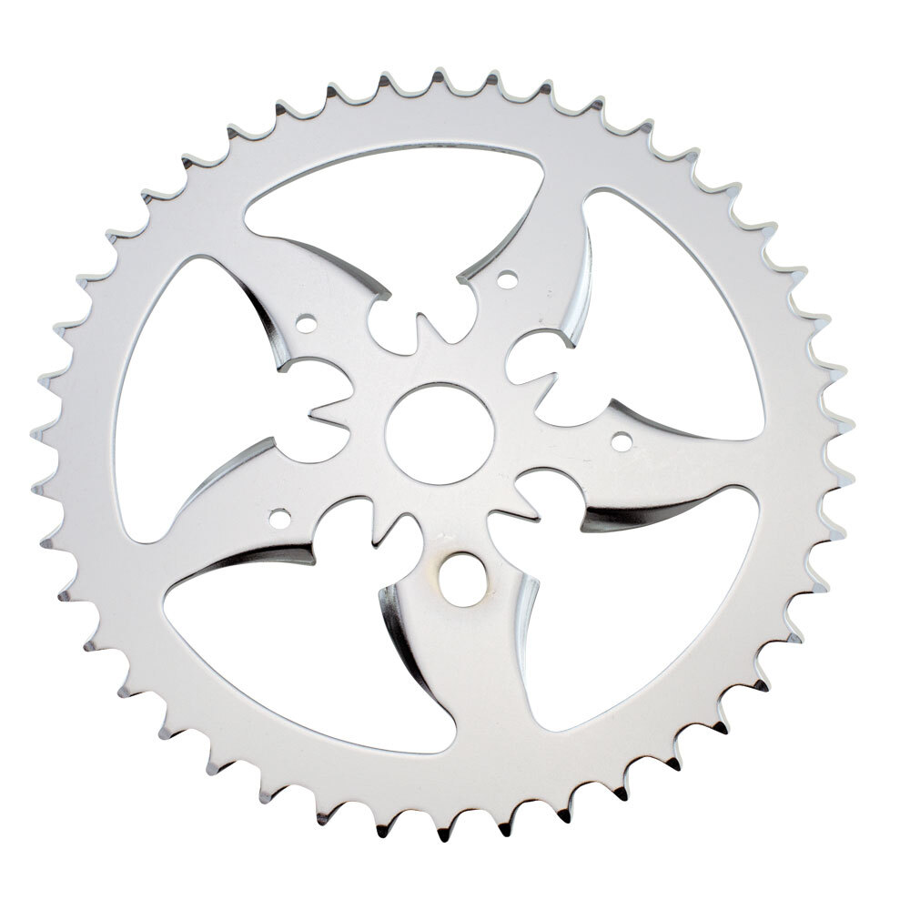 OG LOWRIDER CLASSIC STEEL 44T CHAINRING SWORD 1/2 X 1/8 FOR 1PC CRANK CHROME