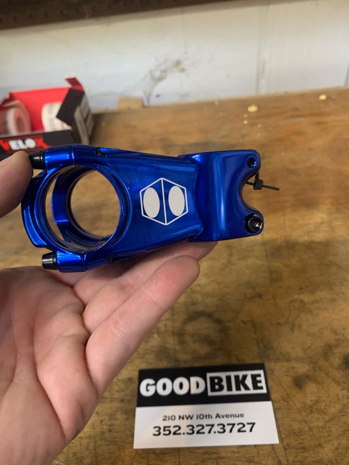 BOX Components Cusp MTB Bicycle Stem 35mm Clamp x 45mm Length blue New In Box