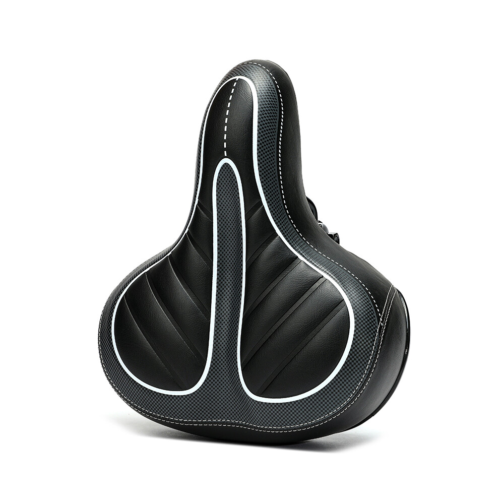 Bike Comfort Wide Big Bum Bicycle Gel Cushion Extra Soft Sporty Saddle Seat Pad