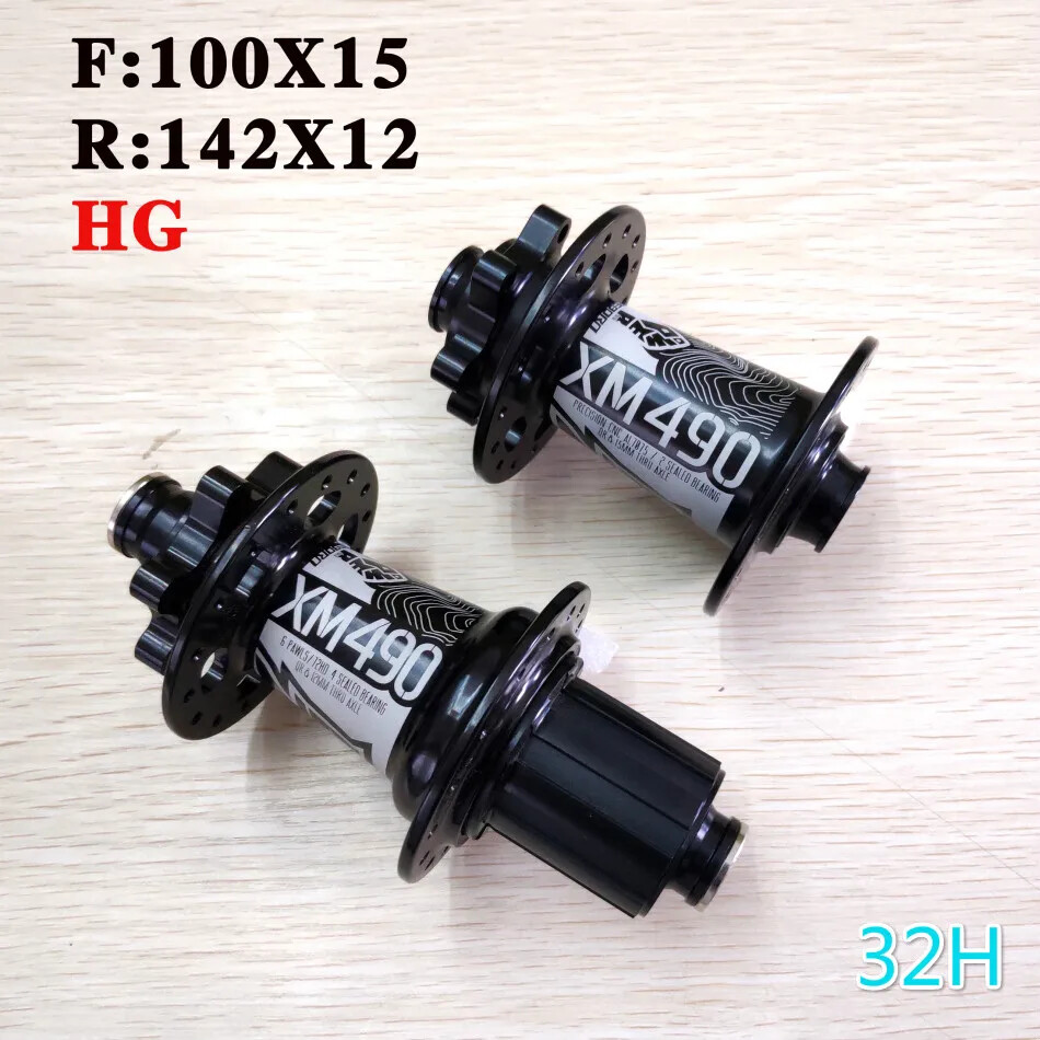 MTB Hubs 4 Bearing 6 Claws Mountain Bike Hub Front Rear QR or Thru 32 Holes