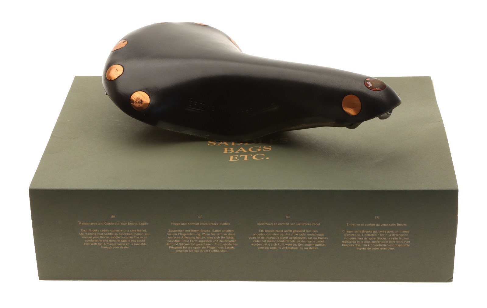 Brooks Team Pro Special Saddle Titanium Rails Hard Leather Cover Black NEW NOS