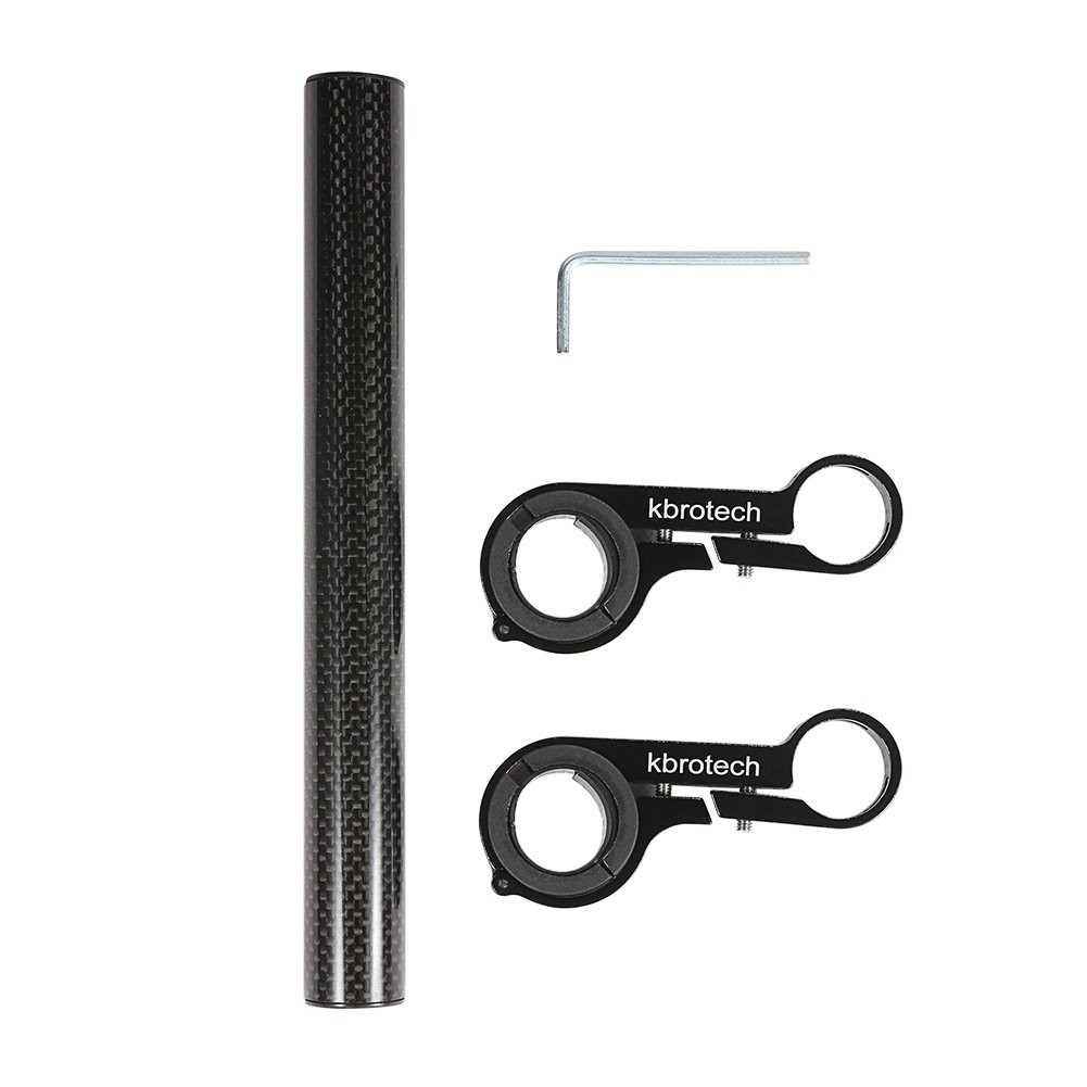Bike Handlebar Extender Double Extension Carbon Fiber Mount Aluminum Alloy