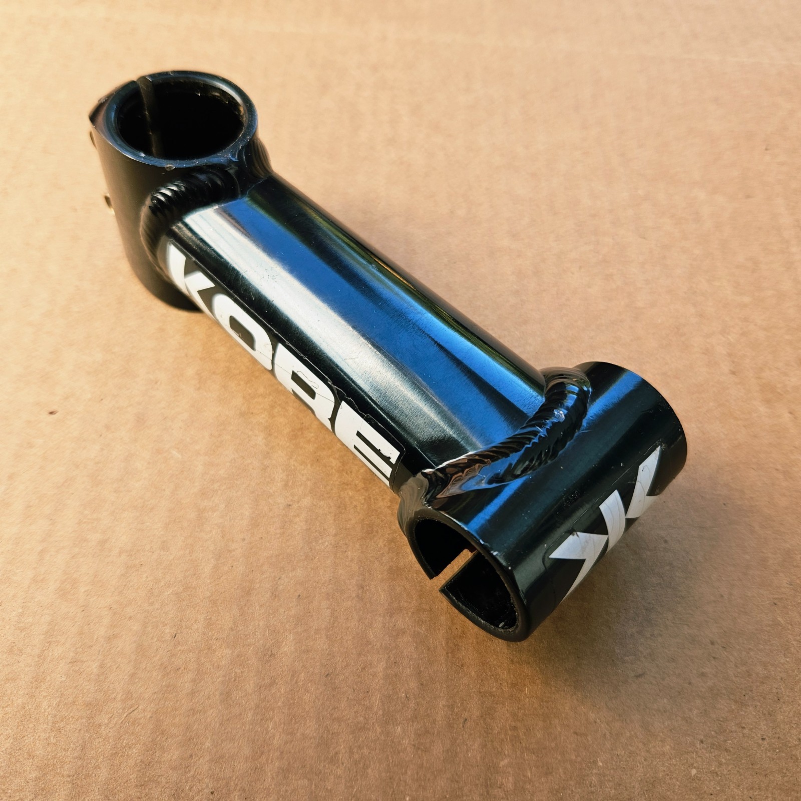 Vintage 90s KORE AheadLite 1-1/8″ Threadless Stem 125mm x 25.4mm Aluminum Black