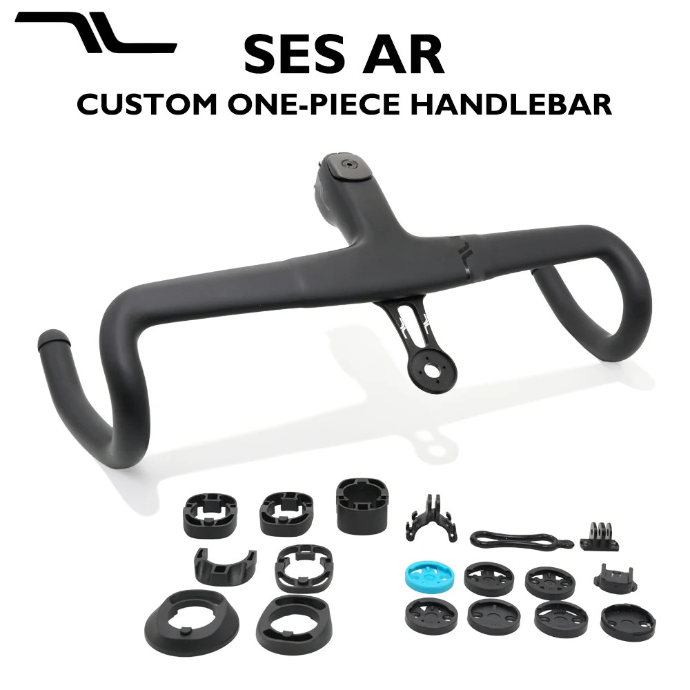 Carbon Road Bike Handlebar 28.6mm 380-440mm Bicycle Parts Fully Internal Cable