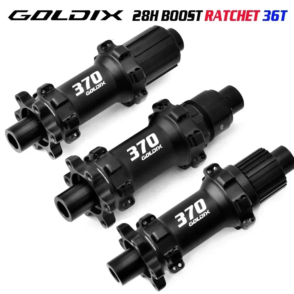 M370 6-Bolt Disc Brake 28 Hole Straight Pull Ratchet 36T BOOST Mountain Bike Hub