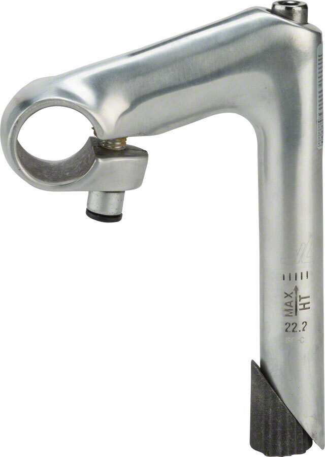 Zoom HE 1″ Quill Stem – 80mm, 25.4 Clamp, -17, 22.2-24tpi Quill, Aluminum, Silve