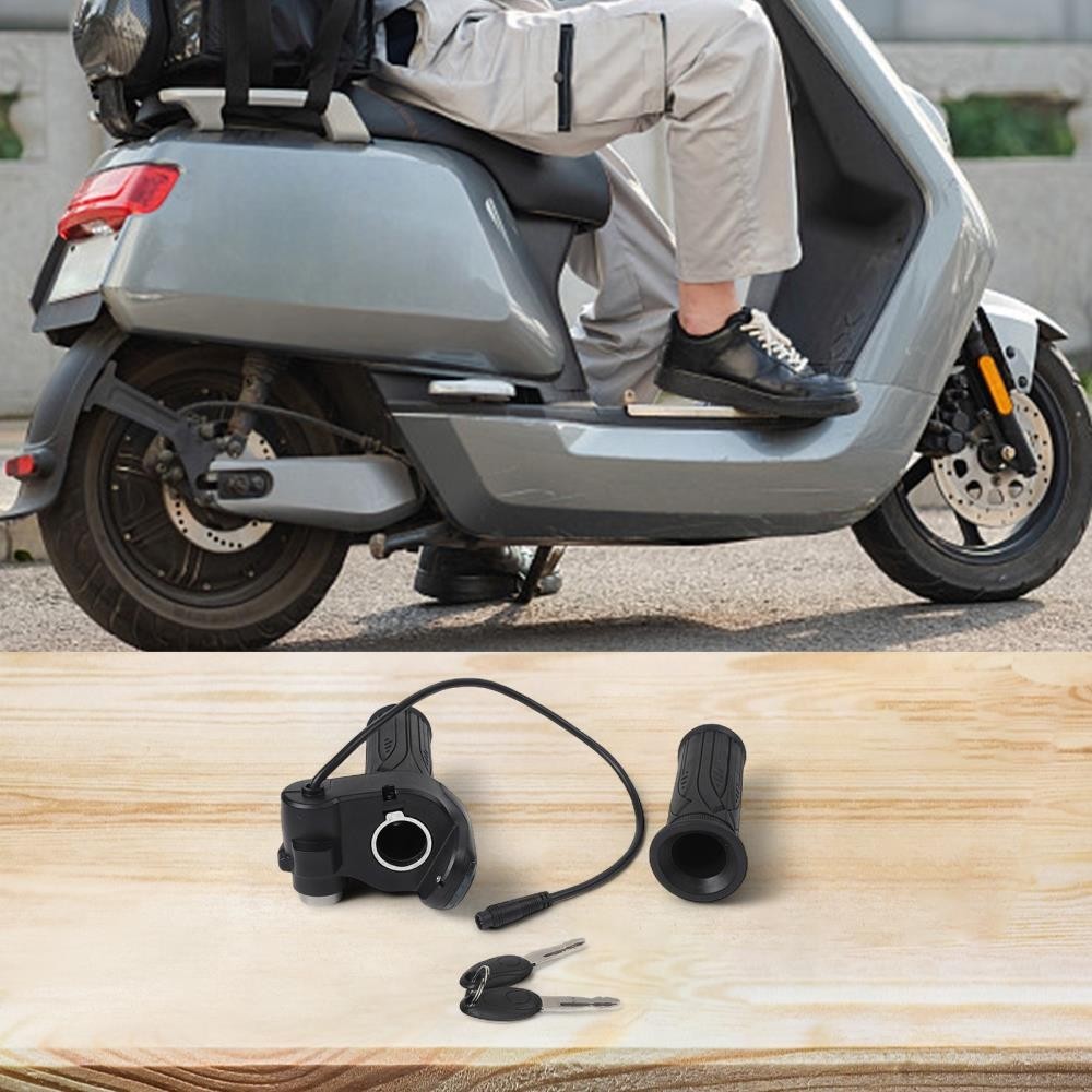 Electric Scooter Throttle Grip With Waterproof 6 Pin Interface For E Bike 48 [