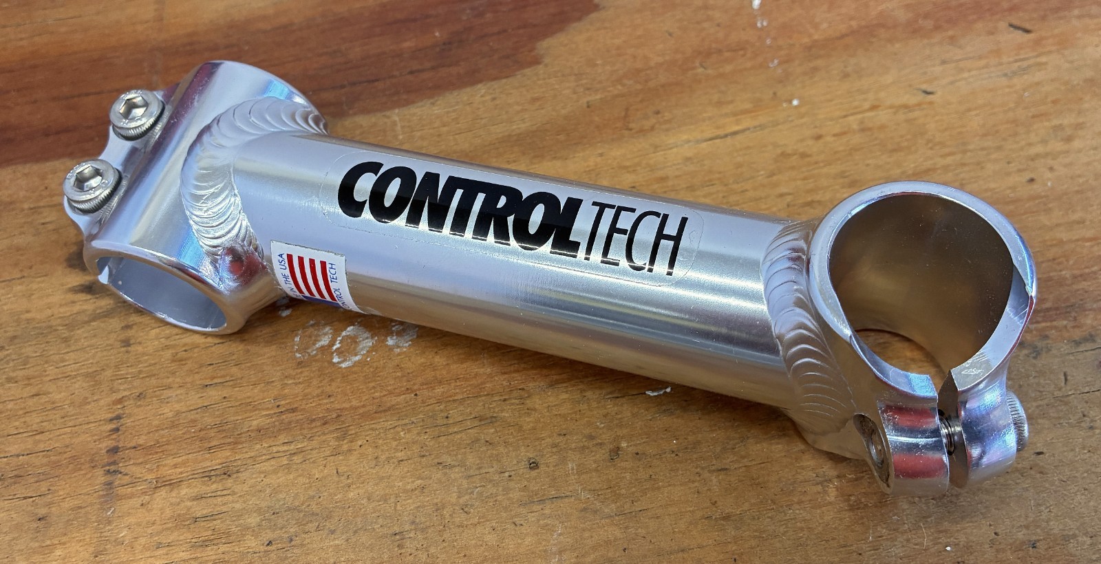 NOS 1″ Control Tech Control Ahead Road Threadless Stem Silver 130mm NIB 0d