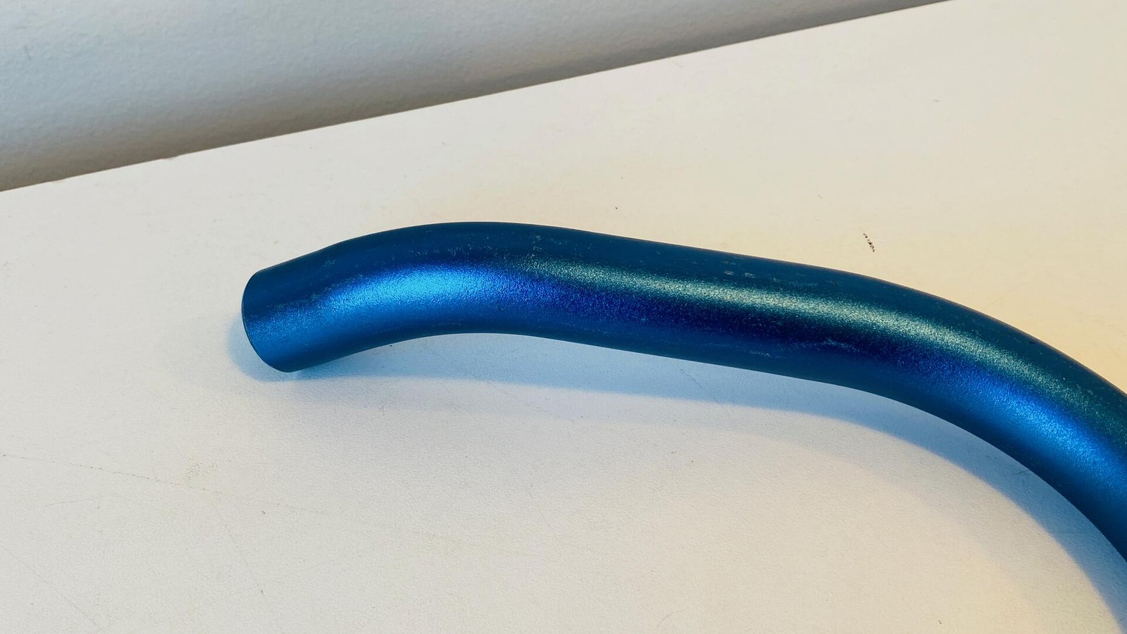 Storage-Worn NOS Origin-8 Blue Anodized Bullhorn Bars 26.0mm x 400mm