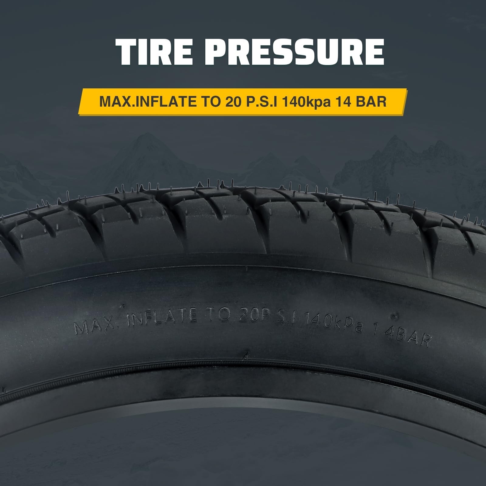 16/20/26 x 4.0 Fat Tire for Ebike, Mountain Bike, Tricycle, Ideal for Snow, M…
