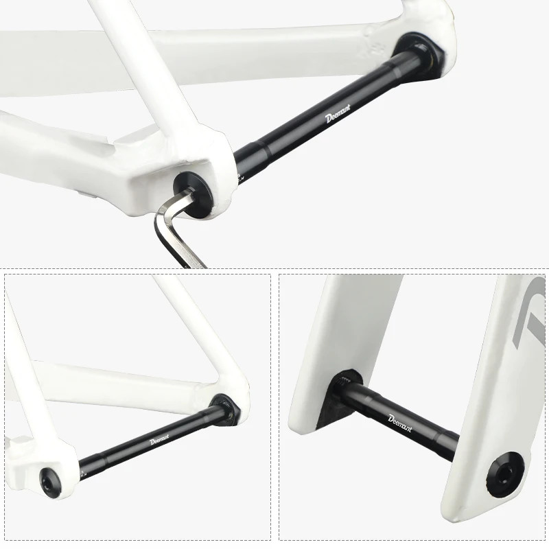 Lightweight Thru Axles M12*P1.5 L120-181Mm for Bike Front Rear Fork Dropout Spac