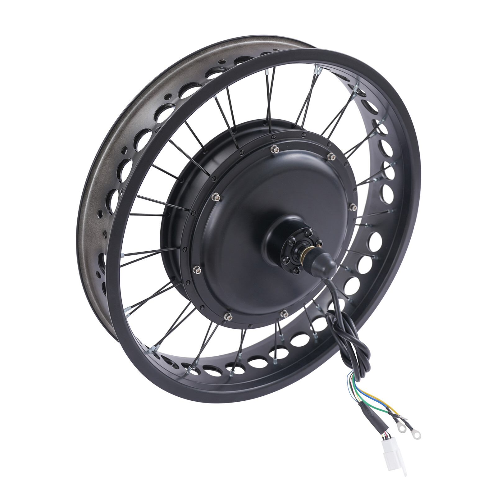 20″ 48V Fat Tire E-Bike Rear Wheel Hub Motor Electric Bike Conversion Kit 2000W
