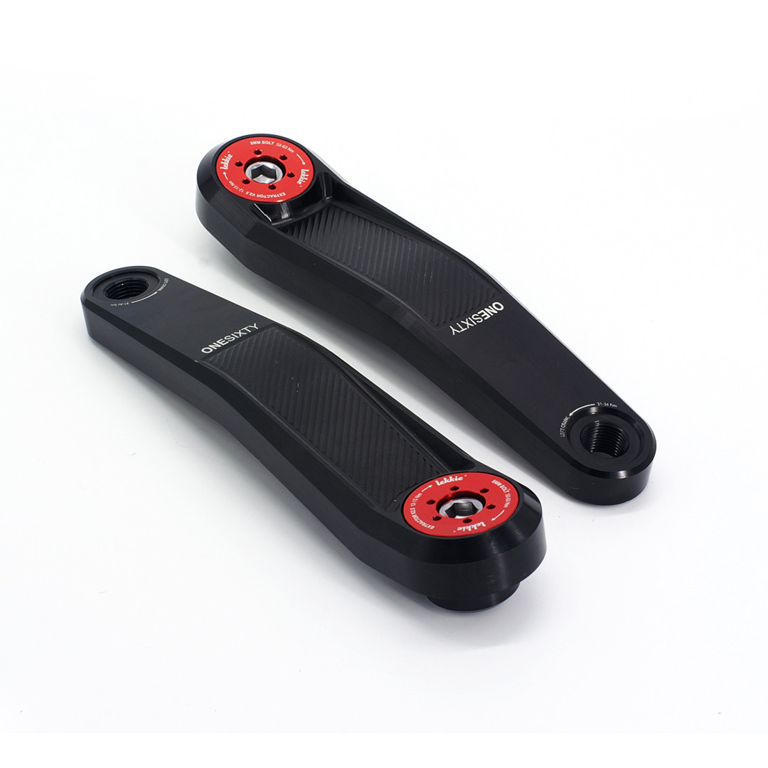 Buzz Bar Ebike Cranks – Square Drive 160mm – Black V2.1