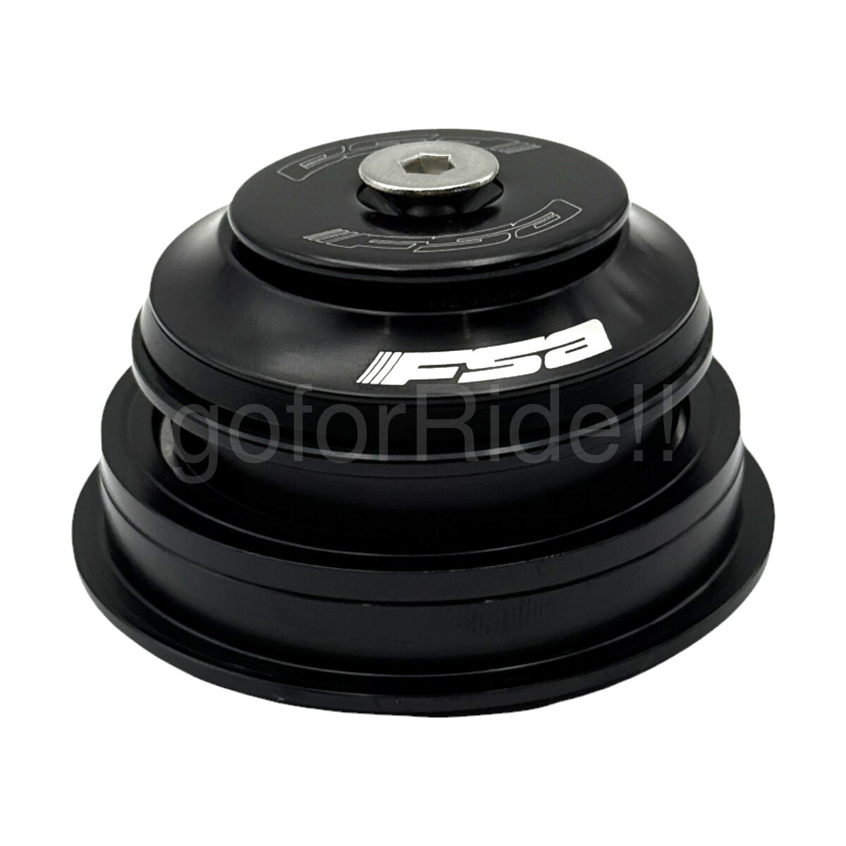 FSA No.57-1 Headset 1-1/8″ Tapered 50mm/62mm OD,Cover 5.3mm,36/45° Angle Black