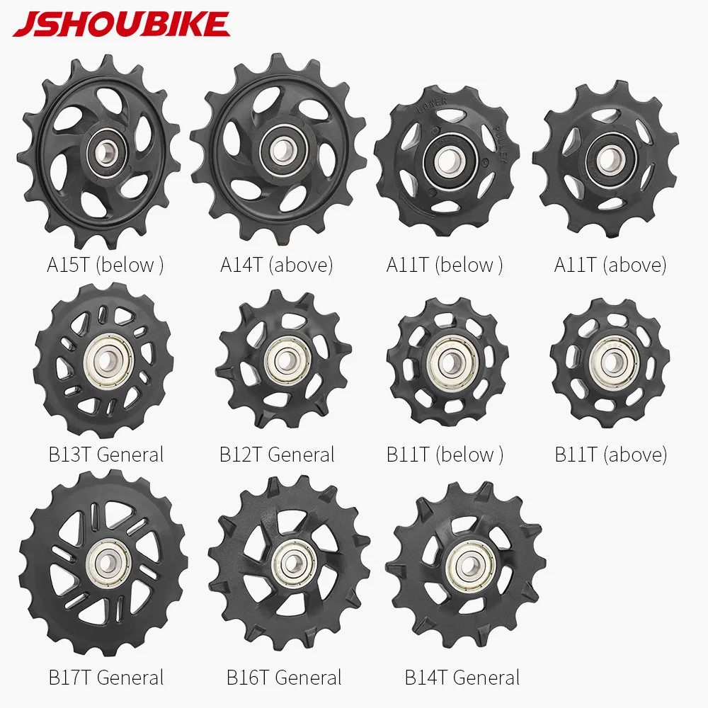 JSHOUBIKE Bicycle Pulley Bearing Wheel 11T 13T14T15T16T17T Road Bike Derailleur