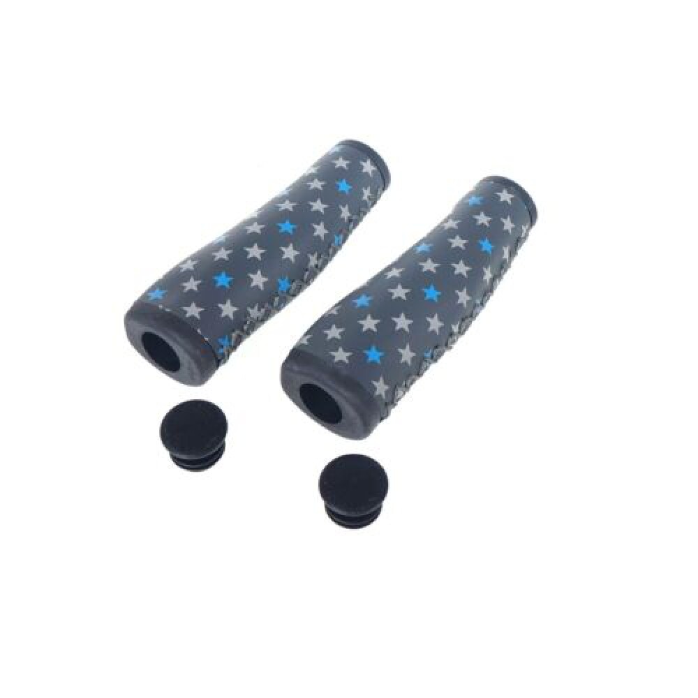 Vintage Star Print Bike Flat Bar Bicycle Handlebar Grip 135mm MTB City Bike