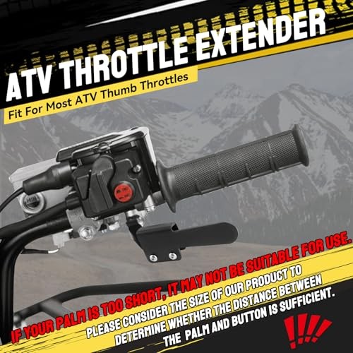 Heavy Duty ATV Throttle Handle Extender Bar – Thumb Throttle Control