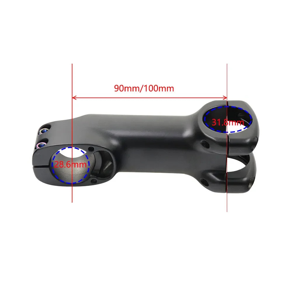 Bicycle Stem 28.6-31.8mm Internal Cable Routing Stem with Spacer Bike Parts