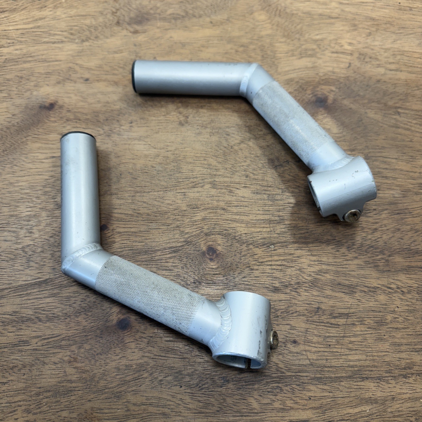 Control Tech Control Stix Silver Bar Ends Welded L-Bend