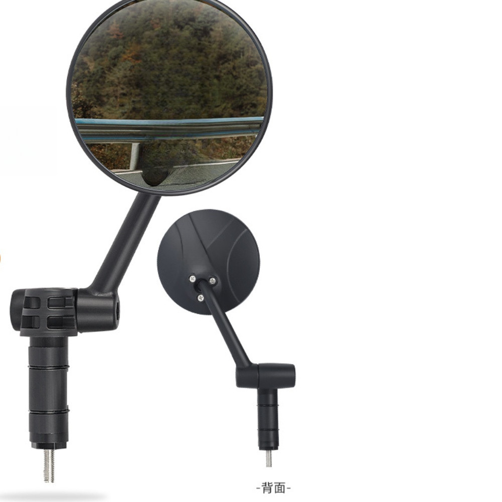 PA Material Left Bike Mirror 21x9x7 cm with 8 cm Convex Blue Light Lens
