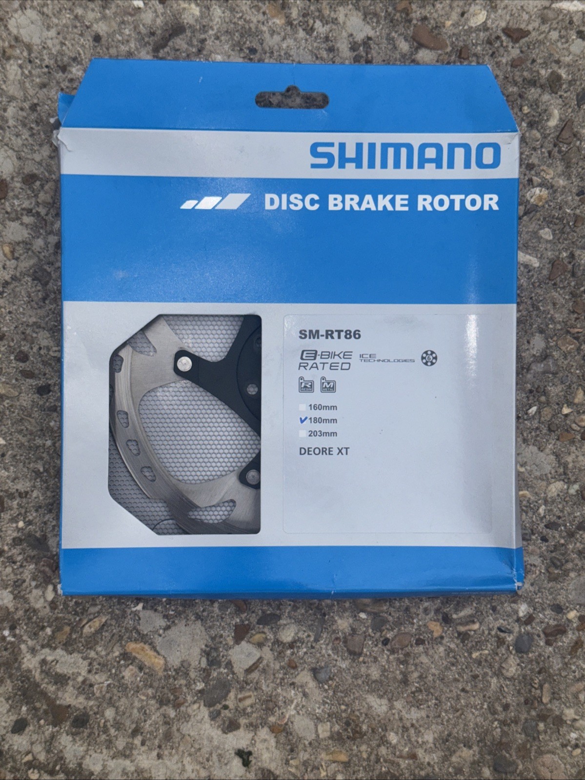 New Shimano DEORE XT SM-RT86 180mm MTB Bike,eBike Disc Brake Rotor,ICE-TECH
