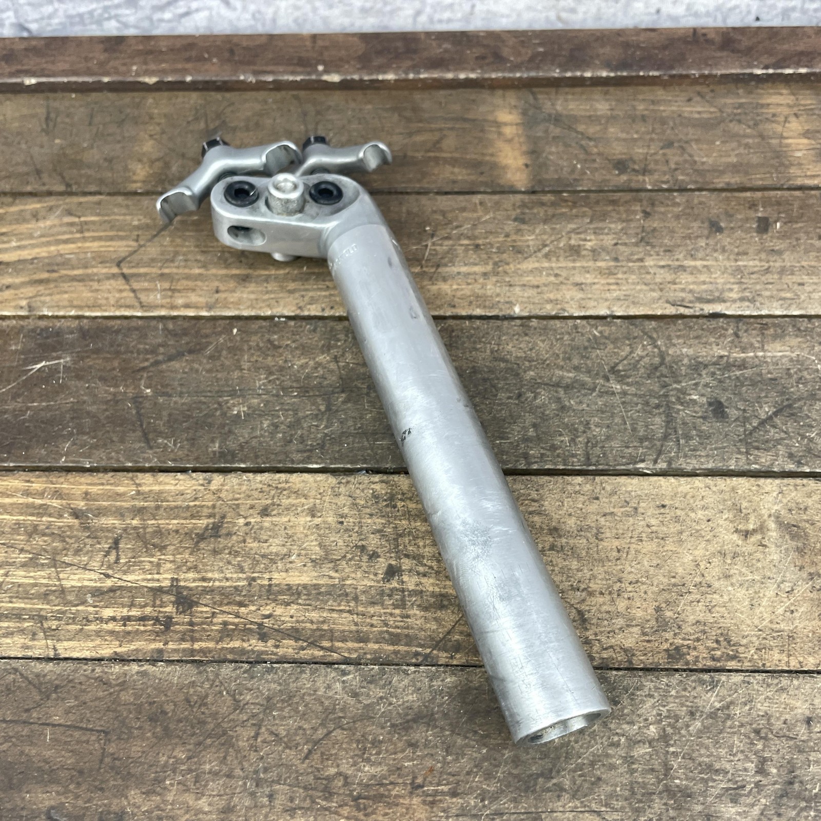 Vintage Campagnolo Seatpost 25mm French Silver Alloy 200mm Road Parts Only