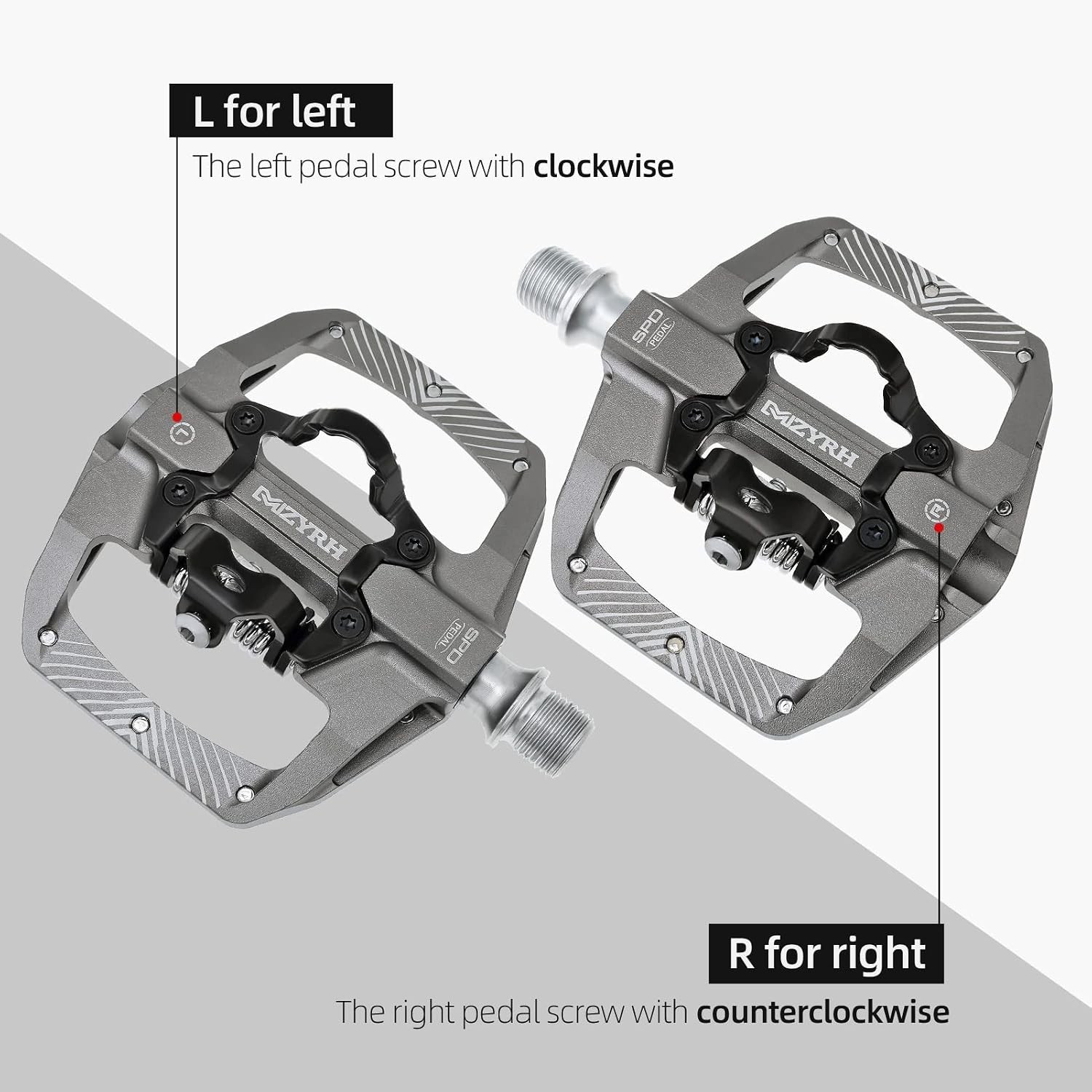 MZYRH Pedal,MTB Mountain Bike Pedals Compatible with Dual Function Sealed Cliple