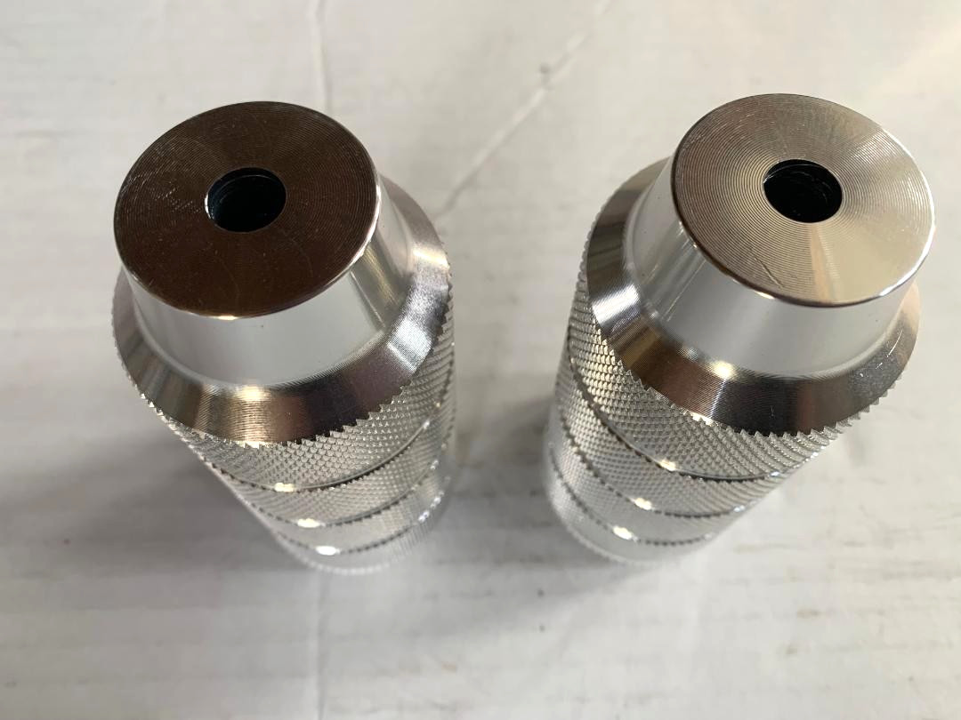 Old School Bicycle Pegs Oversized Threadless CNC Cut Chrome GT Type BMX Cruiser