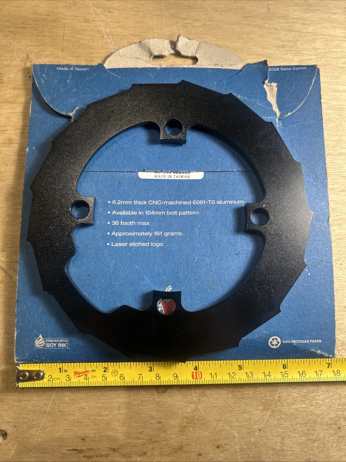 Salsa Tooth Fairy Triple Chainguard 36T Max Chainring 104 mm Spacing
