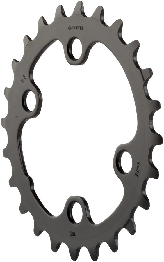 Shimano Deore FC-M6000 Chainring – 24t, 10-Speed, 64mm Asymmetric BCD, for 34-24