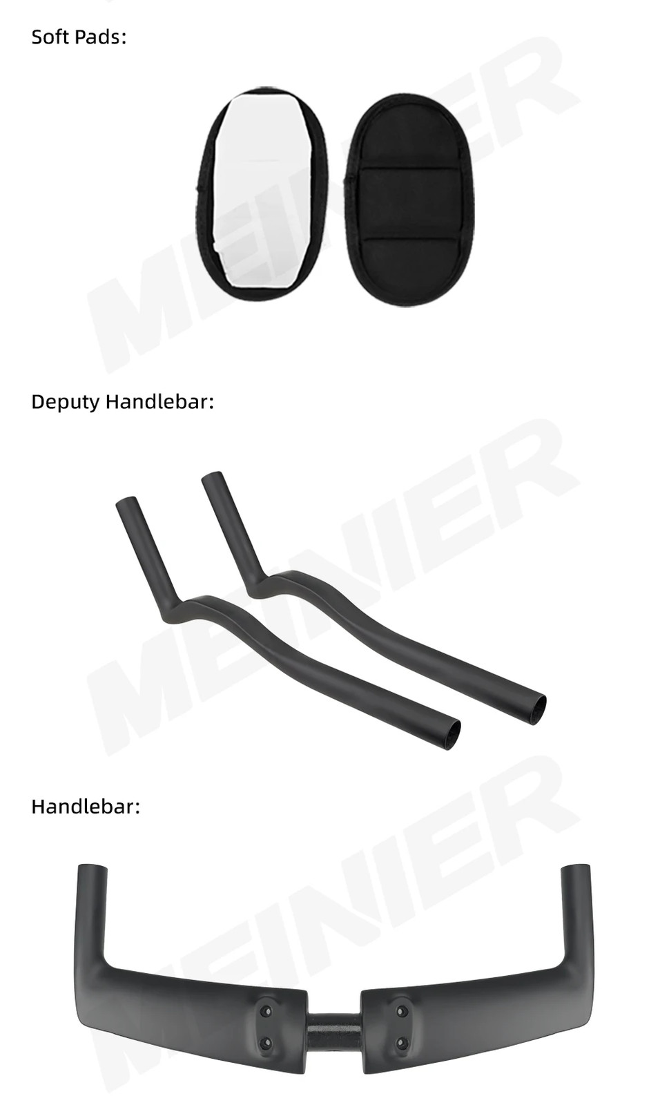 TT Bar Carbon Fiber 0 Degree Aero Time Trial Triathlon Bicycle Handlebar
